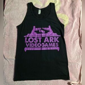 American Apparel Lost Ark Video Games Tank Top, Black & Purple, Size Small
